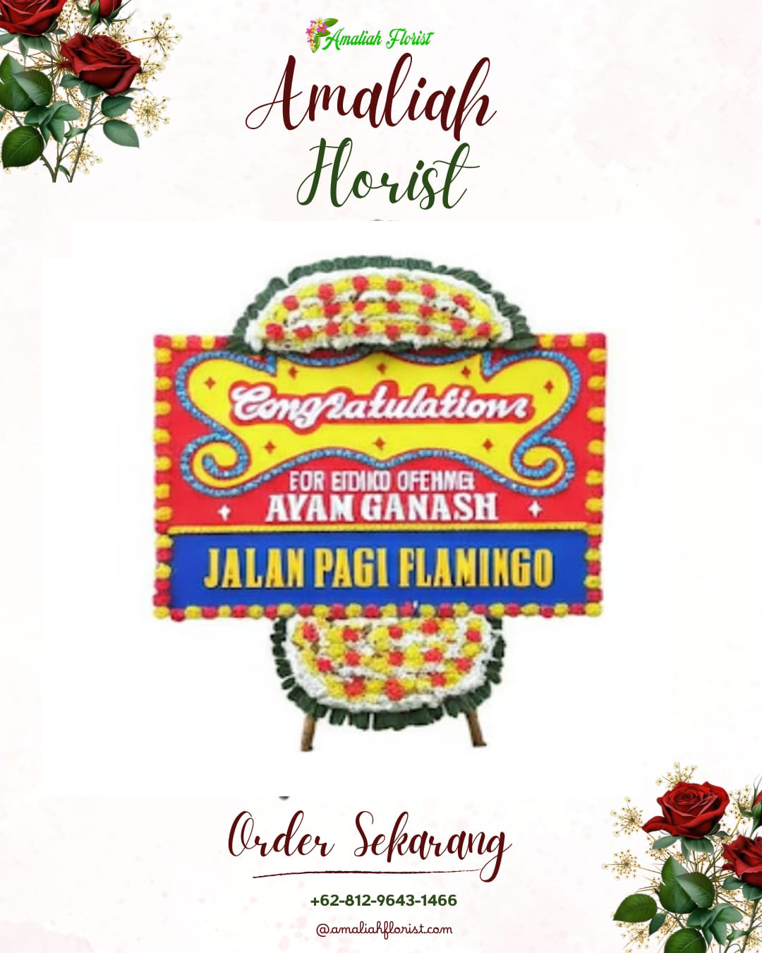 Sewa Papan Bunga Kesesi